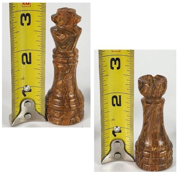 Marble Chess Pieces with storage stone Chess pieces for him, unique chess pieces - Picture 8 of 10